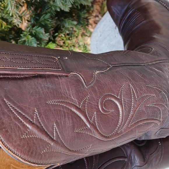 Lucchese Brown Heeled Boots - Picture 7 of 16